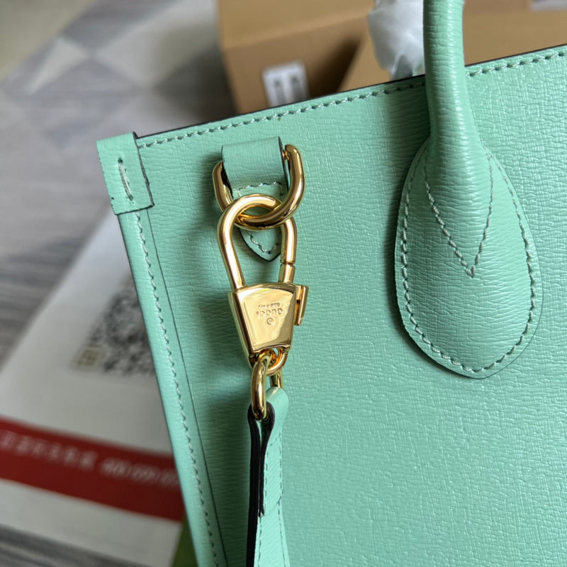 Interior view of statement polished women's handbag – women's statement bag