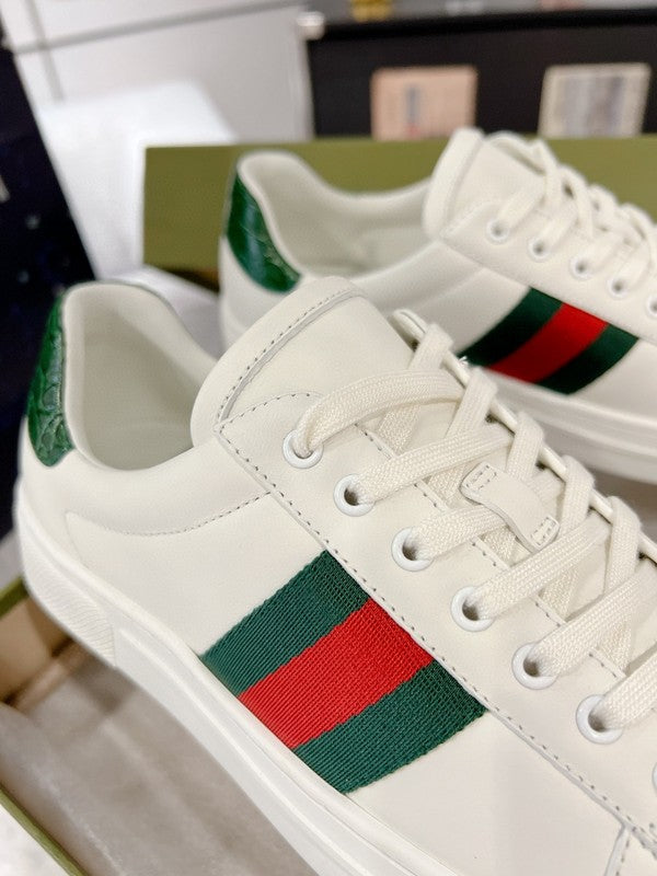 Gucci sneakers detailed view showing premium designer craftsmanship