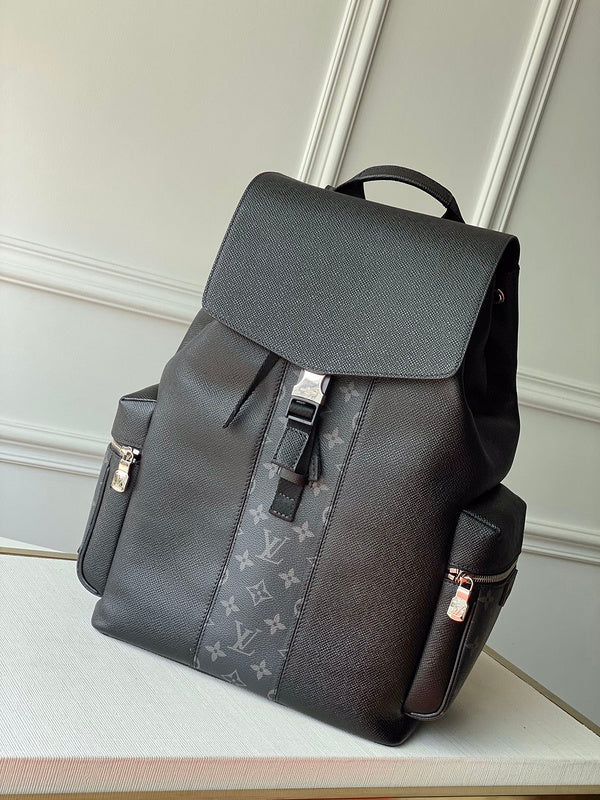 Top view of classic signature women's handbag – women's designer-style accessory