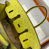 Side view of modern structured handbag