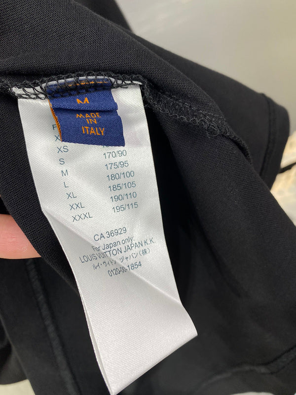 Front view of Louis Vuitton cotton t-shirt with streetwear-inspired cut