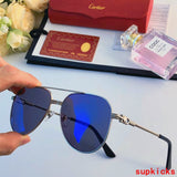 Angled view of Cartier unisex sunglasses