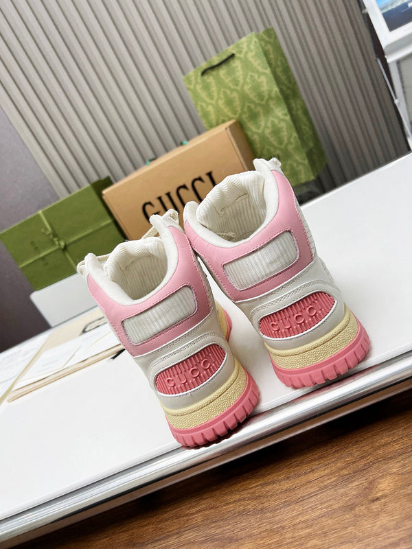 Gucci fresh white-and-black luxury sneakers view 4 sleek tonal finish