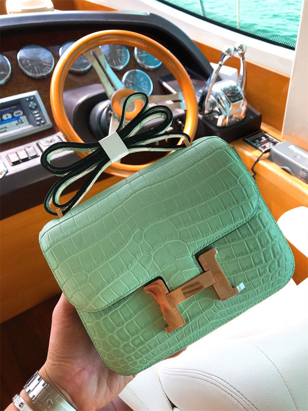 Timeless bag shown from front angle