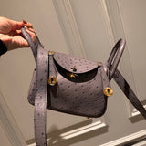 Close-up detail of considered bag design