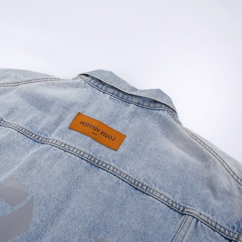 Front view of Louis Vuitton luxury clothing with relaxed-fit cut