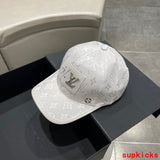 Close-up detail view of Louis Vuitton unisex cap