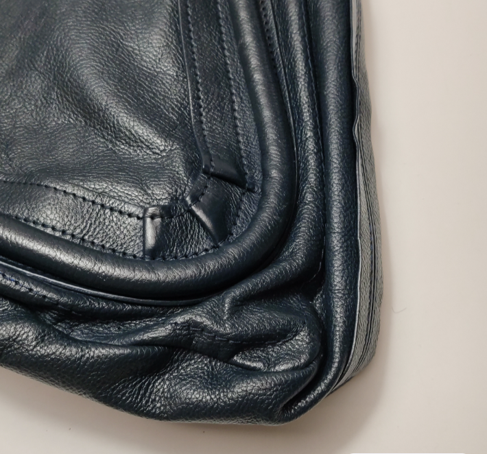 Chloe designer handbag leather closeup detail