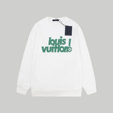 Front view of Louis Vuitton luxury clothing with relaxed-fit cut