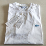 Close-up detail shot of Lacoste luxury clothing with tailored silhouette