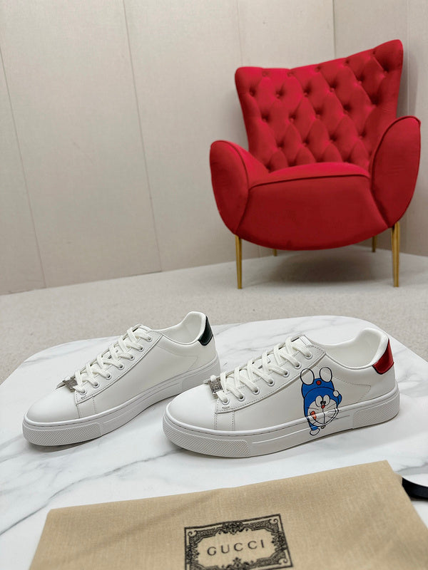 Gucci sneakers detailed view showing premium designer craftsmanship