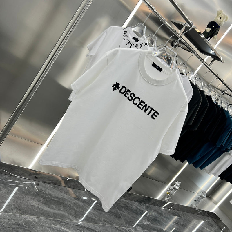 Side profile of Louis Vuitton cotton t-shirt with monogram-inspired silhouette