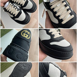 Gucci stone beige luxury sneakers view 9 bold athletic profile