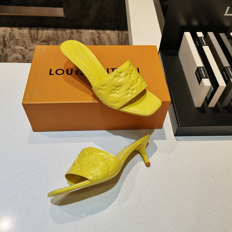 Louis Vuitton Red Loafer Flats - Sole Detail View