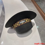 Close-up detail view of Louis Vuitton unisex cap