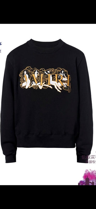 Close-up of Amiri hoodie craftsmanship