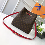 Back view of modern sleek women's handbag – women's luxury handbag