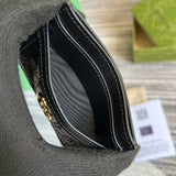Side view of poised structured handbag