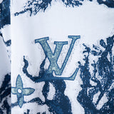 Flat lay presentation of Louis Vuitton cotton t-shirt with logo-detail design