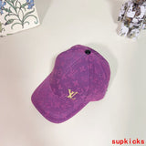 Close-up detail view of Louis Vuitton unisex cap