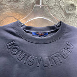 Front view of Louis Vuitton cotton t-shirt with runway-inspired design