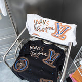 Side profile of Louis Vuitton cotton t-shirt with tailored silhouette