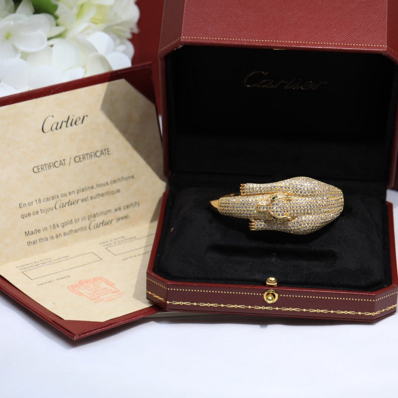 Front view of Cartier unisex jewelry piece
