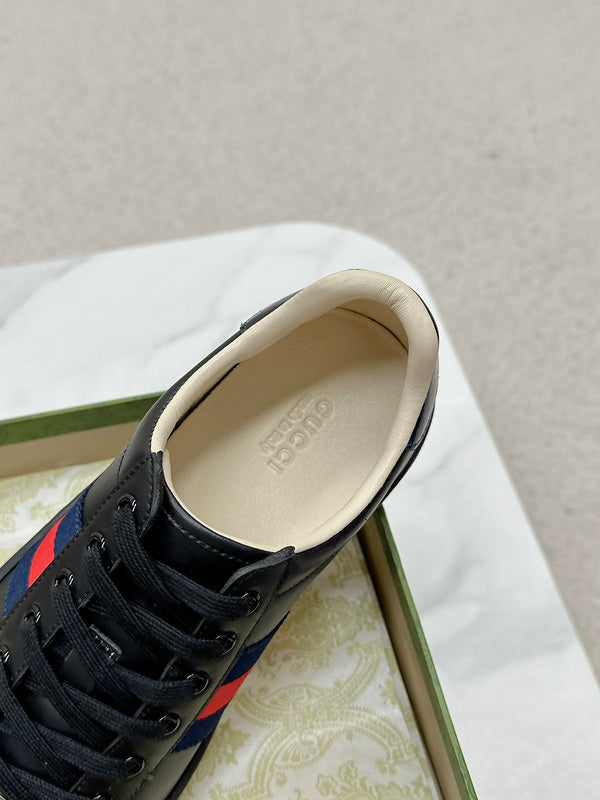 Gucci all-black luxury sneakers view 5 low-top design