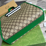Styled lifestyle shot of modern premium women's handbag – women's premium purse