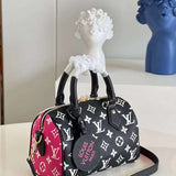Handle and strap detail of premium everyday-luxe women's handbag – women's statement bag