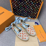 Louis Vuitton Grey Pointed-Toe Flats - Toe Detail View