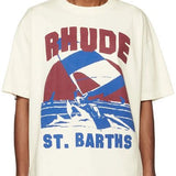 Back view of Rhude luxury clothing with relaxed-fit cut