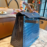 Close-up detail of classic bag design