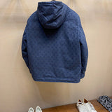 Side profile of Louis Vuitton luxury clothing with contemporary cut