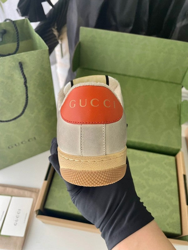Gucci bold contrast luxury sneakers view 7 breathable knit upper