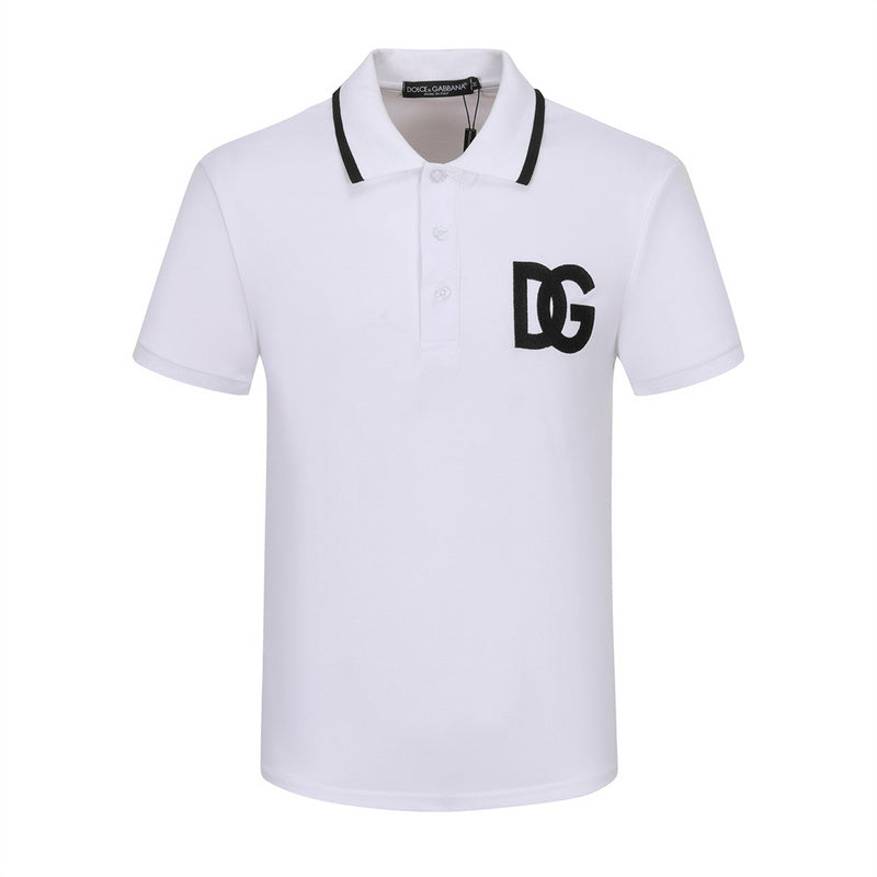Side profile of Polo cotton polo shirt with logo-detail design