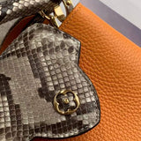 Handle and strap detail of modern refined women's handbag – women's designer-style accessory