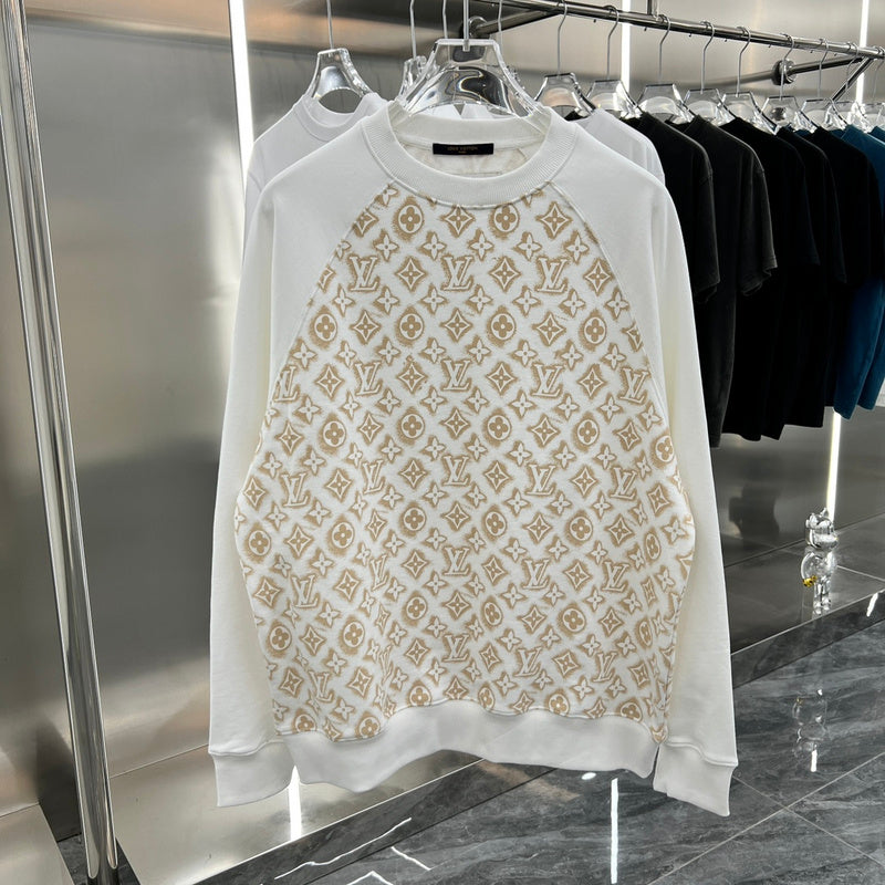 Front view of Louis Vuitton luxury clothing with relaxed-fit cut