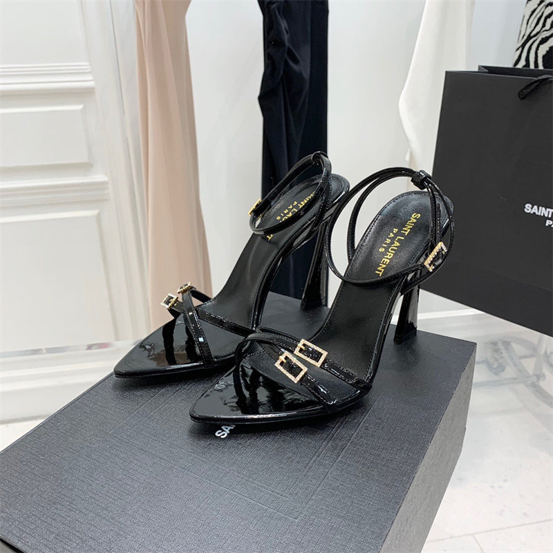 Saint Laurent luxury shoes close-up — premium authentic designer style