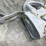 Modern Vegan Leather Handbag - Polished Finish | Women's Statement Accessory #637 - hardware and detail close-up (image 5) of designer-inspired handbag