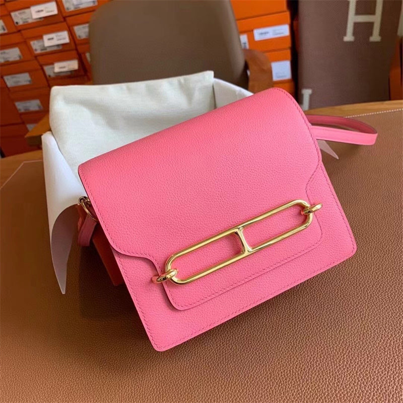 Polished bag shown from front angle