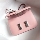 Side view of statement structured handbag