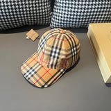 Close-up detail view of Burberry unisex cap