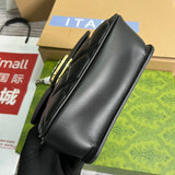 Back view of signature polished women's handbag – women's luxury accessory
