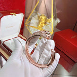 Close-up detail view of Cartier unisex jewelry piece