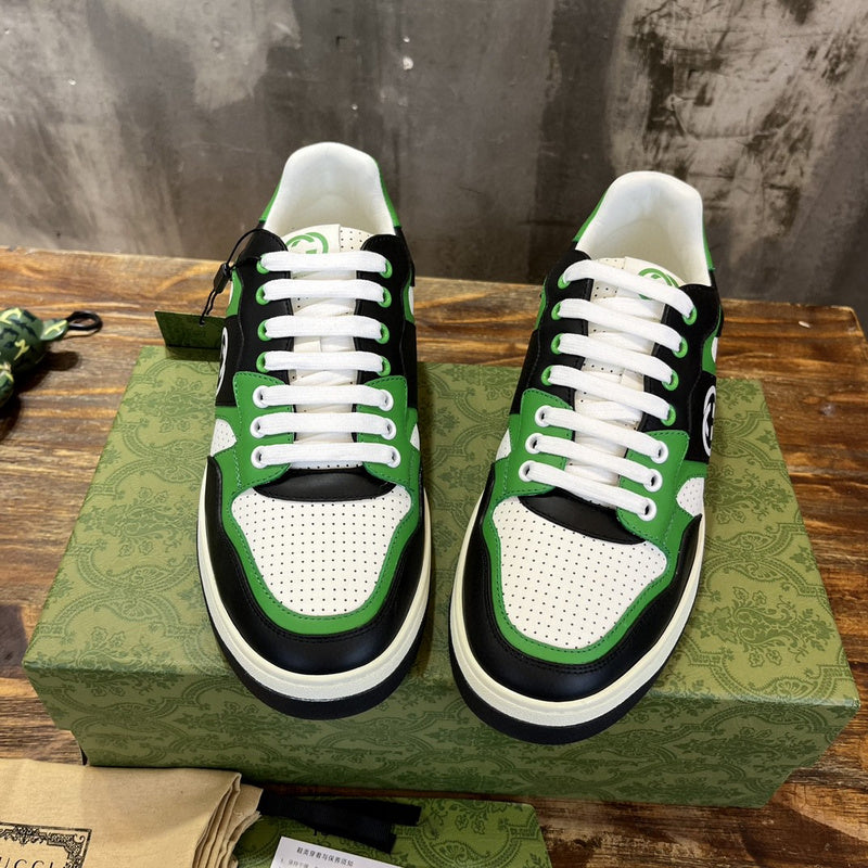 Gucci tonal black luxury sneakers view 8 chunky sole construction
