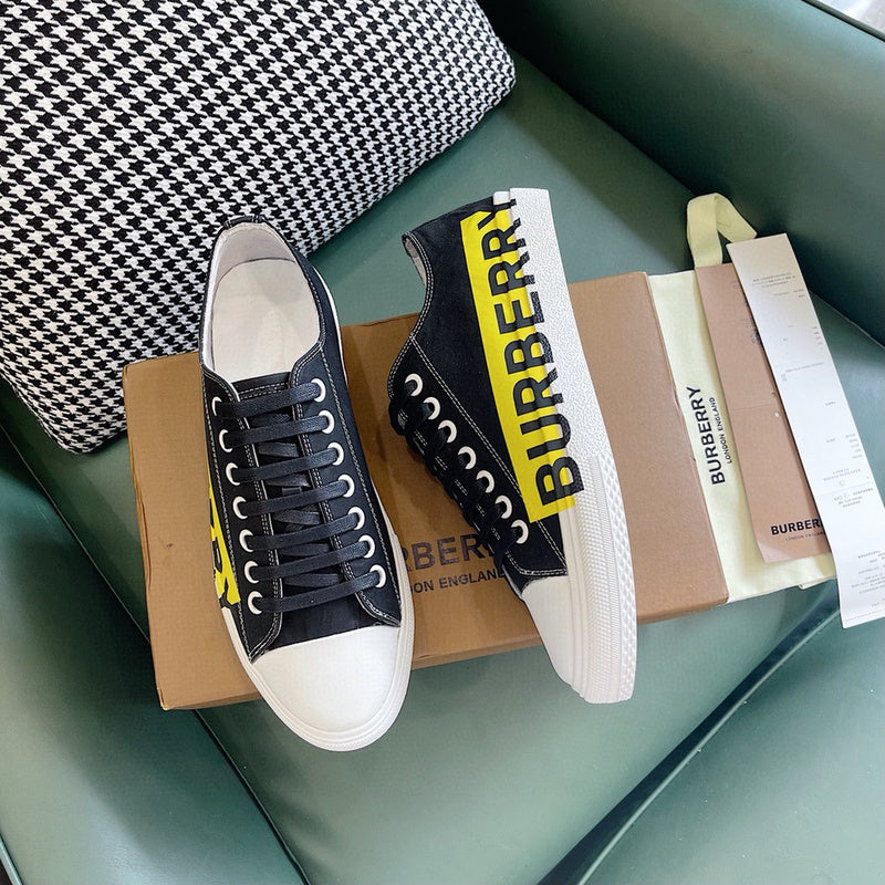 Burberry White Chunky Platform Sneakers - Lifestyle Styling Shot