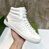 Gucci crisp white luxury sneakers view 4 everyday casual design