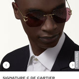 Lifestyle view of Cartier unisex sunglasses