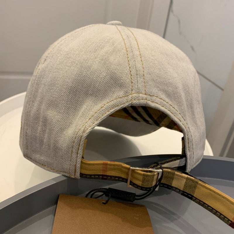 Side view of Burberry unisex cap